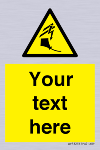 Custom warning kite flying near powerlines